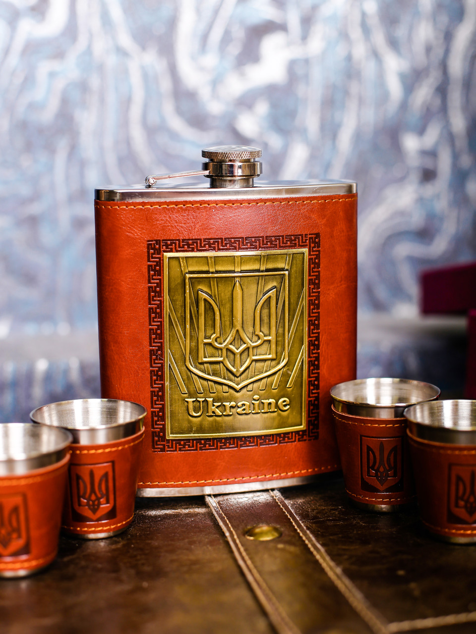 Подарунковий набір з флягою Гербом України - Зображення 7
