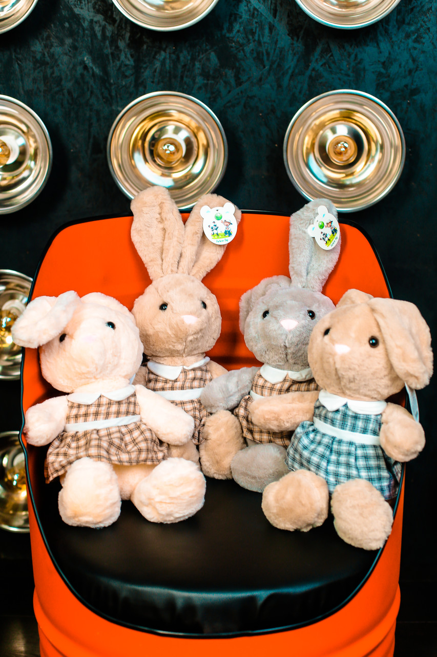 М'яка Іграшка Зайчик в сукні 45см - Зображення 2